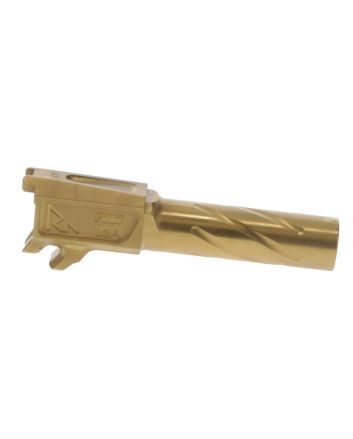 Rival Arms RA20P001E Precision Drop-In Barrel 9mm Luger 3.10" Gold PVD Finish 4340H Steel Material for Sig P365