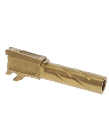 Rival Arms RA20P101E Precision Drop-In Barrel 9mm Luger 3.70" Gold PVD Finish 4340H Steel Material for Sig P365XL