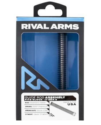 Rival Arms RA50G121S Guide Rod AssemblySilver Stainless Steel for Glock 17 Gen5