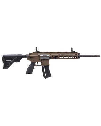 HK 81000528 HK 416Sports South Exclusive 22 LR 20+1 16.10" Black Steel Threaded Barrel Aluminum w/M-LOK &amp; Picatinny Rail Flat Dark Earth Aluminum Receiver Black Retractable Stock Right Hand