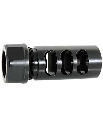 American Precision Arms G2L5830N Gen 2 Little Bastard Self Timing Brake Black Nitride Stainless Steel with 5/8"-24 tpi Threads, 2.22" OAL &amp; 1" Diameter for 30 Cal Rifle