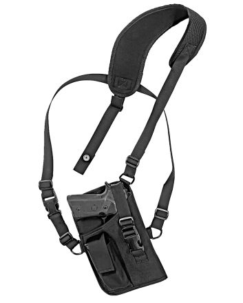 GrovTec US Inc GTHL15105R Trail PackShoulder Black Nylon Harness Fits Large Semi-Auto Fits 4.50-5" Barrel Right Hand