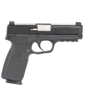 Kahr Arms TP90S94N TP9-29mm Luger Caliber with 4" Barrel, 8+1 Capacity, Black Finish Picatinny Rail Frame, Serrated Matte Black Stainless Steel Slide, Textured Polymer Grip &amp; TruGlo Night Sights