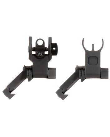 Aim Sports MT45FS AR Low Profile 45 Degree Flip-Up Sight SetBlack Anodized 45 Degree Low Profile for AR-15