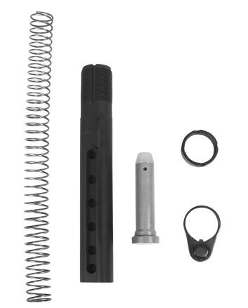 LBE Unlimited CBUFKIT Commercial Buffer Tube Kit6 Position AR-15 Black