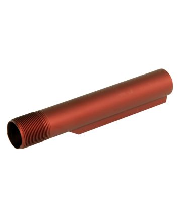 LBE Unlimited MBUF002RED Mil-Spec Buffer Tube6 Position AR-15 Red
