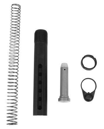 LBE Unlimited MILBUFKT Mil-Spec Buffer Tube Kit6 Position AR-15 Black