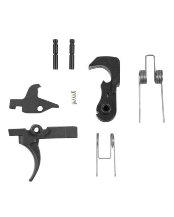 LBE Unlimited ARTRGRP Replacement Trigger Mil-Spec Group, Curved Trigger with Black Finish for AR-15