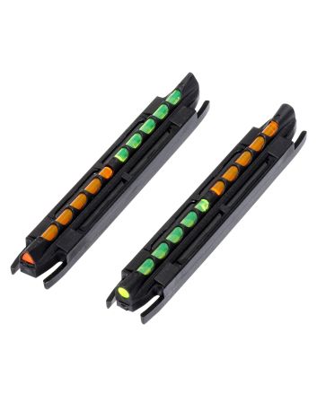 HiViz TO300 Two-In-One Magnetic Front SightBlack | Green/Orange Fiber Optic
