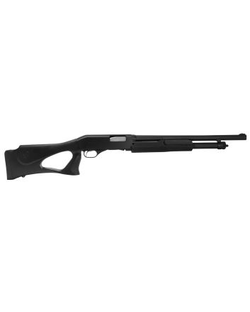 Stevens 23246 320 Security 12 Gauge 3" 5+1 18.50" Matte Black Chrome Lined Barrel, Fixed Thumbhole Stock, Bead Sight
