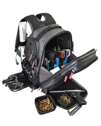 GPS Bags 1812BPG ExecutiveGray Holds 5 Handguns