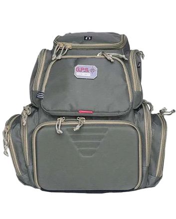GPS Bags 1711BPRK Handgunner Backpack Rifle Green Holds 4 Handguns