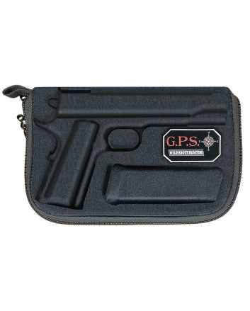 GPS Bags 907PC Custom Moldedw/ Lockable Zippers Internal Mag Holder &amp; Black Finish for Glock 17/19/22/23/26/27