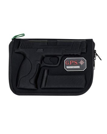 GPS Bags 912PC Custom Moldedw/ Lockable Zippers Internal Mag Holder &amp; Black Finish for S&amp;W M&amp;P Full-Size/Compact (9mm Luger/40 S&amp;W/45 ACP)