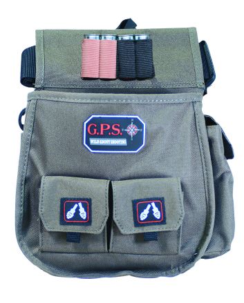 GPS Bags 1093CSP Deluxe Double Shotshell Pouch Olive Polyester Waist Mount 30-52" Belt