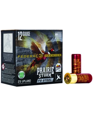 Federal PFSX147FS4 Premium Prairie Storm FS 12Gauge 2.75" 1 1/8oz 4Shot 25 Per Box/10 Case