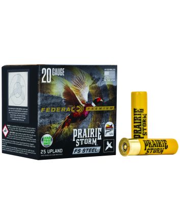 Federal PFSX207FS3 Premium Prairie Storm FS 20Gauge 3" 7/8oz 3Shot 25 Per Box/10 Case