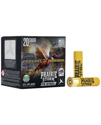 Federal PFSX207FS4 Premium Prairie Storm FS 20Gauge 3" 7/8oz 4Shot 25 Per Box/10 Case