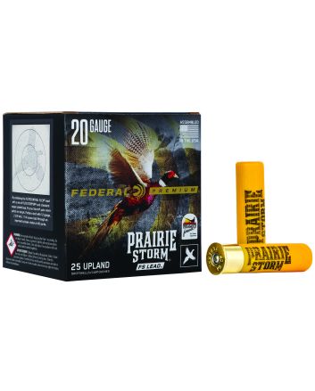 Federal PFX258FS5 Premium Prairie Storm FS 20Gauge 3" 1 1/4oz 5Shot 25 Per Box/10 Case