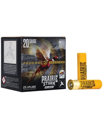 Federal PFX258FS6 Premium Prairie Storm FS 20Gauge 3" 1 1/4oz 6Shot 25 Per Box/10 Case