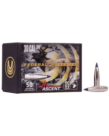 Federal PB308TA3 Premium Terminal Ascent Component 30Cal 215gr 50 Per Box/4 Case