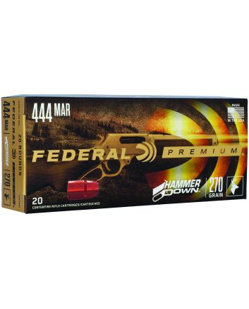 Federal LG444M1 Premium HammerDown 444Marlin 270gr Bonded Hollow Point 20 Per Box/10 Case
