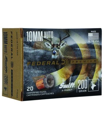 Federal P10SA Premium10mmAuto 200gr Swift A Frame 20 Per Box/10 Case