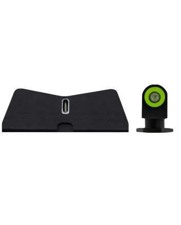 XS Sights GL0009S6G DXT2 Standard Dot Night Sights fit GlockBlack | Green Tritium Green Outline Front Sight Green Tritium White Outline Bar Rear Sight