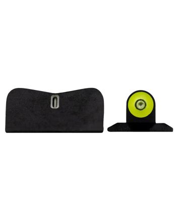 XS Sights SW0036P5Y DXT2 Big Dot Night Sights- Smith and WessonBlack | Green Tritium Yellow Outline Front Sight Green Tritium White Outline Bar Rear Sight
