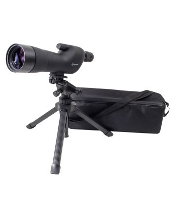 Firefield FF11018K Spotting Scope Kit 20-60x 60mm Black Rubber Armor Angled Body BaK-4 Roof Prism &amp; Straight Eye Piece