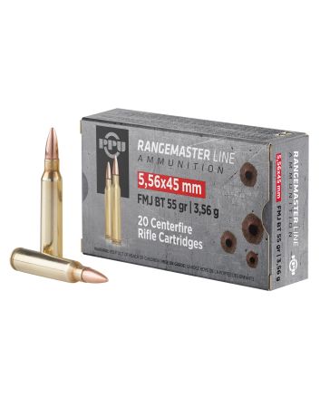 PPU PPRM5561M Rangemaster5.56x45mmNATO 55gr Full Metal Jacket Boat Tail/1000rds *Sold by Case *Includes Metal Can