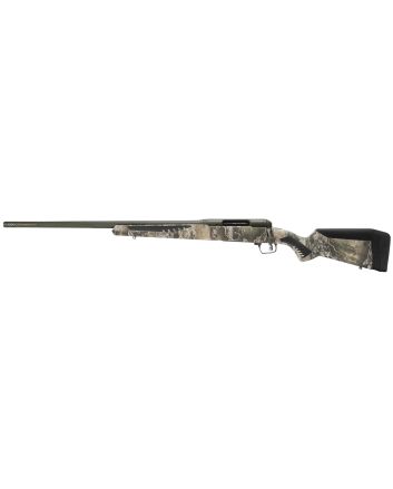 Savage Arms 57755 110 Timberline 6.5 PRC 3+1 24", OD Green Cerakote, Realtree Excape Fixed AccuStock with AccuFit, Left Hand