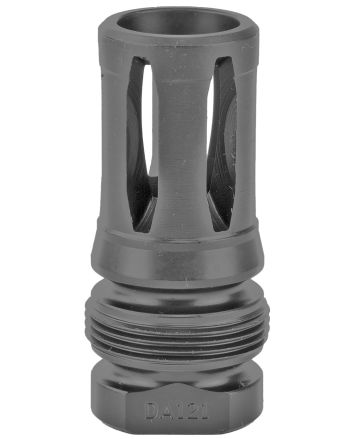 Dead Air DA121 Xeno Flash Hider Black Nitride 4140 Steel with 1/2"-28 tpi Threads, 2.16" OAL &amp; .99" Diameter