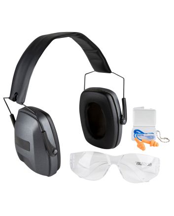 Safariland 1348650 Impulse Range Kit Ultra-Compact Earmuffs, Foam Impulse Hearing Protection, HD Flex Protective Eyewear