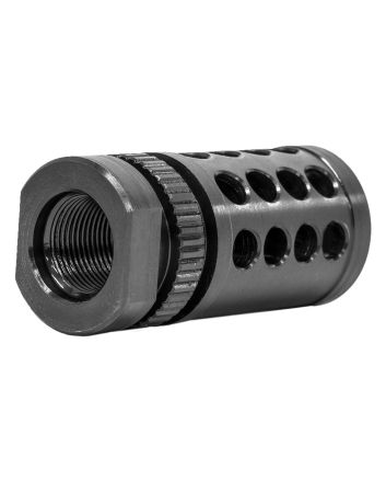 GrovTec US Inc GTHM317 G-Nite Flash Suppressor Black Nitride Steel with 1/2"-28 tpi Threads for 223 Cal