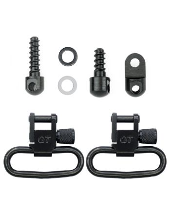 GrovTec US Inc GTSW313 Swivel SetRifle 1.25" Black Phosphate Ruger 10/22