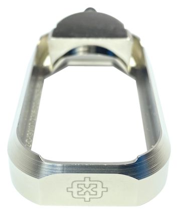 Cross Armory CRGFMWSV Flared MagwellCompatible w/Glock Gen1-3 Silver Anodized Aluminum