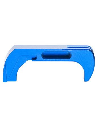Cross Armory CRG5MCBL Mag CatchExtended Compatible w/Glock Gen4-5 Blue Anodized Aluminum