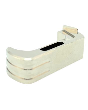 Cross Armory CRG5MCSV Mag CatchExtended Compatible w/Glock Gen4-5 Silver Anodized Aluminum