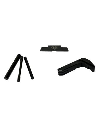 Cross Armory CRG4OKBK 3 Piece KitExtended Compatible w/Glock Gen4 Black Steel/Aluminum Pistol