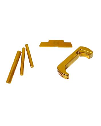 Cross Armory CRG4OKGD 3 Piece KitExtended Compatible w/Glock Gen4 Gold Anodized Steel/Aluminum Pistol
