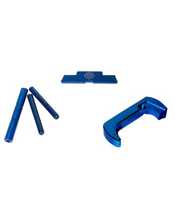 Cross Armory CRG5OKBL 3 Piece KitExtended Compatible w/Glock 17/19/26/34 Gen5 Blue Anodized Steel/Aluminum