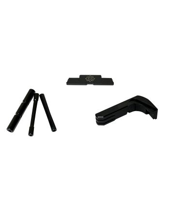 Cross Armory CRG5OKBK 3 Piece KitExtended Compatible w/ Glock 17/19/26/34 Gen5 Black Steel/Aluminum