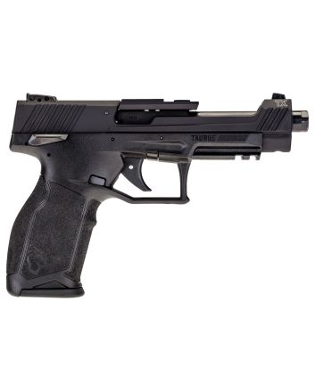 Taurus 1TX22C151 TX22 Competition 22 LR 16+1 5.25" Overall Black Steel/Threaded Barrel, Hard Coat Anodized Aluminum/Optic Cut/Serrated Slide &amp; Polymer Frame w/Picatinny Rail w/Polymer Grips