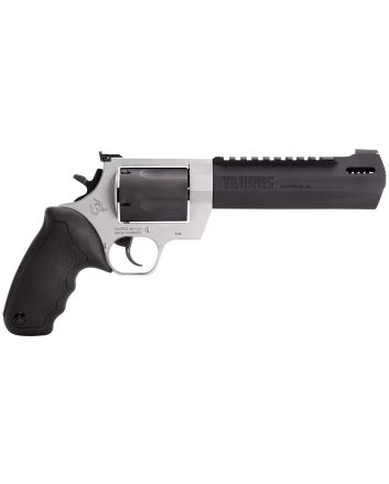 Taurus 2460065RH Raging Hunter460 S&amp;W Mag 5rd 6.75" Matte Black Oxide Barrel &amp; Cylinder Matte Stainless Steel Frame Black Rubberwith Integrated Cushion Insert Grip