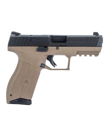 IWI US M9ORP10FD MASADA9mm Luger 10+1 4.10" Black Button Rifled Steel Barrel/Black Optic Ready/Serrated Slide/Flat Dark Earth Polymer Frame w/Picatinny Rail/FDE Polymer Grips Ambidextrous