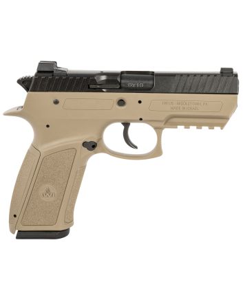 IWI US J941PSL9FDII Jericho 941 Enhanced 9mm Luger Caliber with 3.80" Barrel, 17+1 Capacity, Flat Dark Earth Finish Picatinny Rail Frame, Serrated Black Steel Slide &amp; Polymer Grip