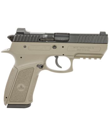 IWI US J941PSL9OD-II Jericho 941 Enhanced 9mm Luger Caliber with 3.80" Barrel, 17+1 Capacity, OD Green Finish Picatinny Rail Frame, Serrated Black Steel Slide &amp; Polymer Grip