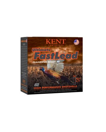 Kent Cartridge K122UFL424 Ultimate Fast Lead 12Gauge 2.75" 1 1/2oz 4Shot 25 Per Box/10 Case