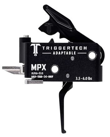TriggerTech ARPTBB36NNF AdaptableTwo-Stage Flat Trigger with 3.50-6 lbs Draw Weight &amp; Black PVD Finish for Sig MPX